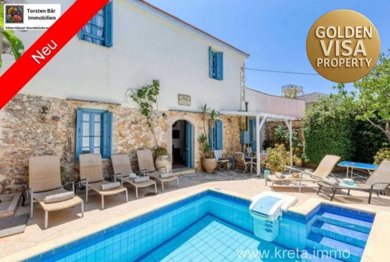 Plaka Kreta,Plaka, Apokoronas Villa 197m²Wfl. priv.Pool Haus kaufen